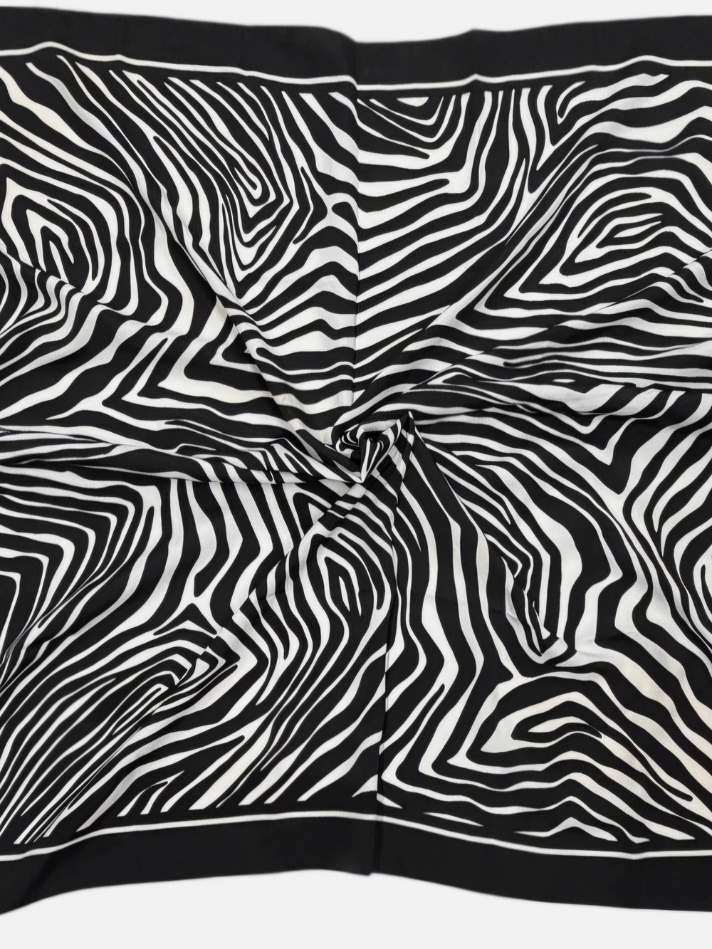 Avon Black and White Zebra Print Scarf 34 "